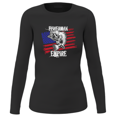 Fisherman American Empire Color Women Long Sleeve Shirt